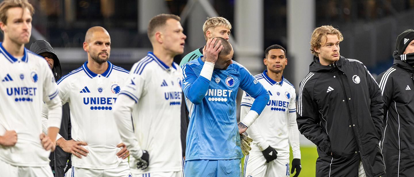 Nedtrykte FCK-spillere efter nederlag til FCN