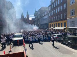 FCK-fans på Fælledvej