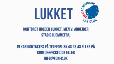 Kontoret holder lukket