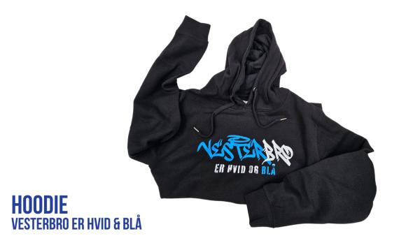 Hoodie - Vesterbro er hvis og blå